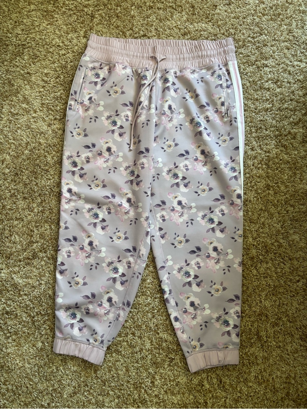 Lane Bryant Livi Floral Pink Track Jacket and Pants Set - Picture 3 of 3